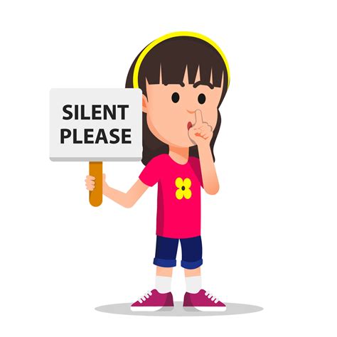 Free Silence Please Cartoon Photos .